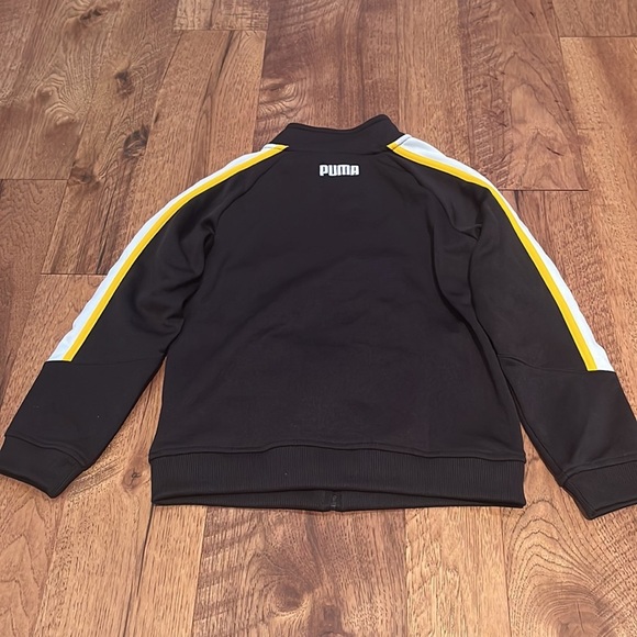 Puma Boy’s Black Zip Up Jacket Size 7 - Picture 4 of 5